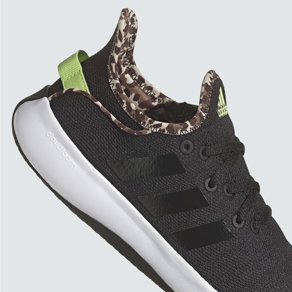 Adidas Women's Black and Leopard Athletic Shoes - Picture 8 of 9